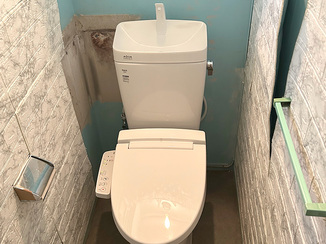 トイレリフォーム 汚れが付きにくくお手入れラクラクなトイレ