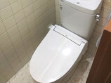 トイレリフォーム短時間で施工した、お手入れがしやすいトイレ